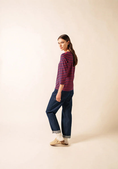 Saint James Dames - Galathee | Bretonse Streep Shirt met 3/4 Mouw - Colorie the Hague