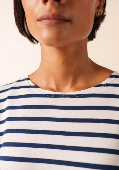 Saint James Dames - Galathee | Bretonse Streep Shirt met 3/4 Mouw - Colorie the Hague