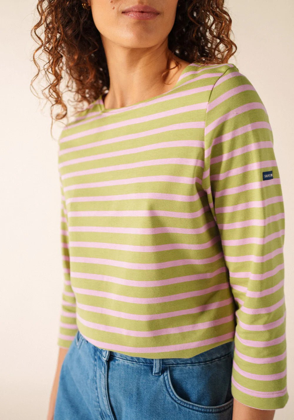 Saint James Dames - Galathee | Bretonse Streep Shirt met 3/4 Mouw - Colorie the Hague