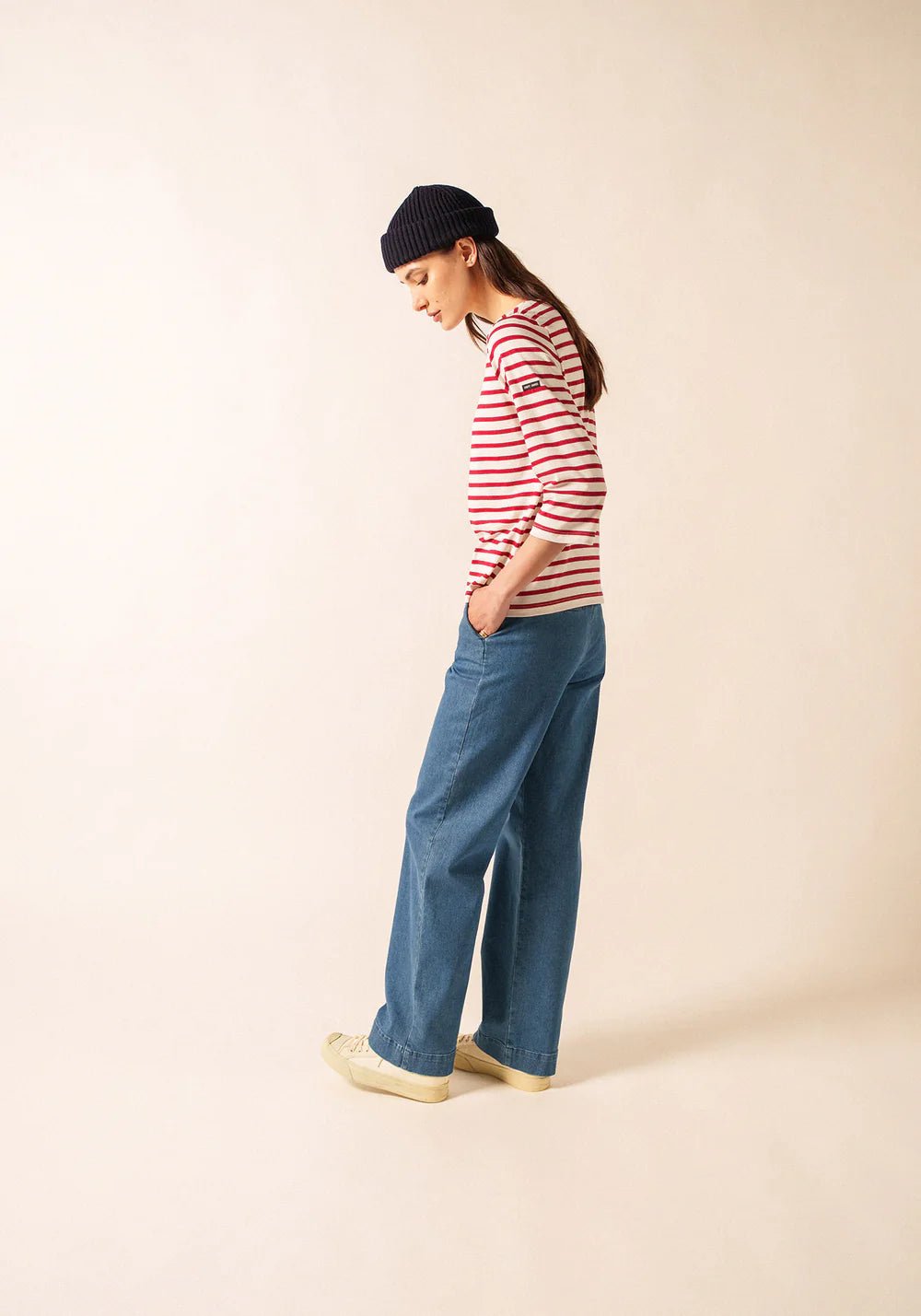 Saint James Dames - Galathee | Bretonse Streep Shirt met 3/4 Mouw - Colorie the Hague