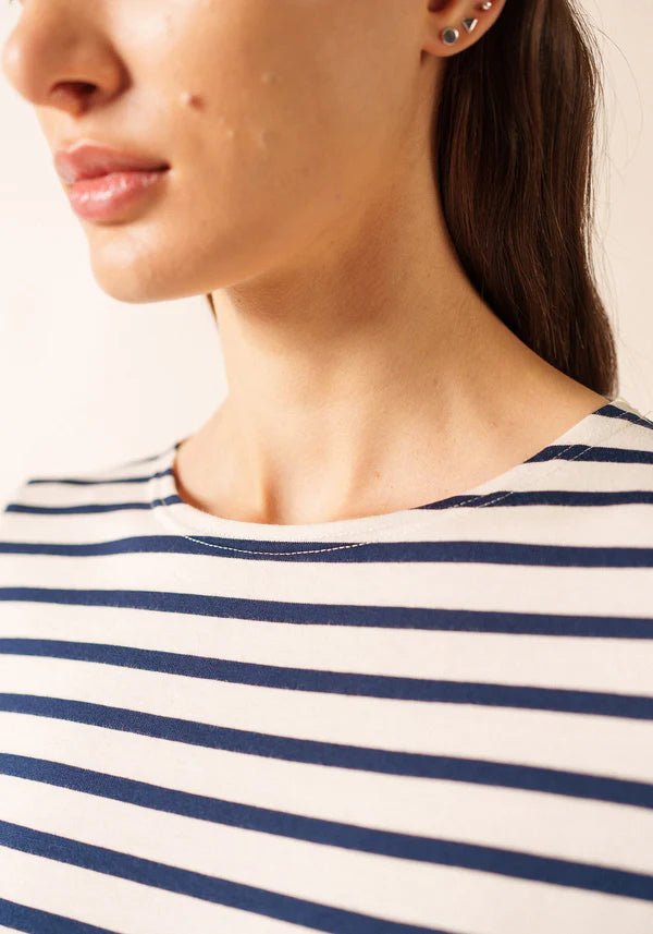 Saint James Dames - Galathee | Bretonse Streep Shirt met 3/4 Mouw - Colorie the Hague