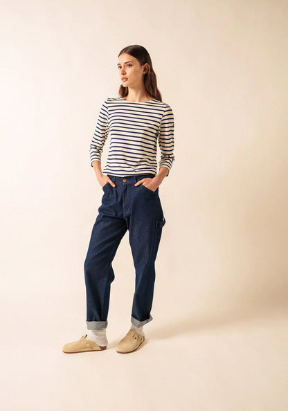 Saint James Dames - Galathee | Bretonse Streep Shirt met 3/4 Mouw - Colorie the Hague
