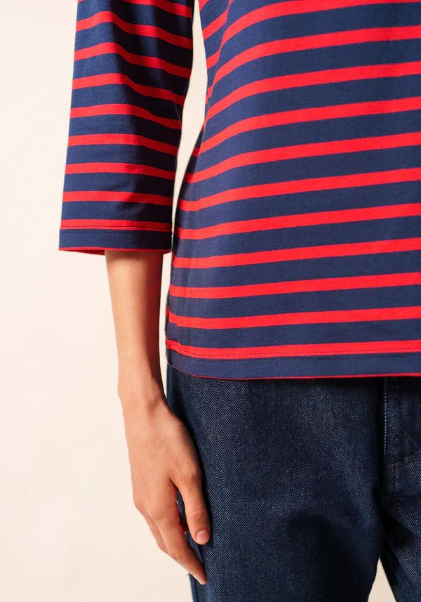 Saint James Dames - Galathee | Bretonse Streep Shirt met 3/4 Mouw - Colorie the Hague