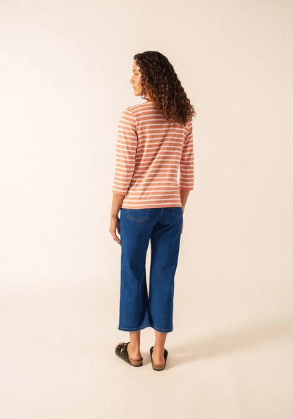 Saint James Dames - Galathee | Bretonse Streep Shirt met 3/4 Mouw - Colorie the Hague