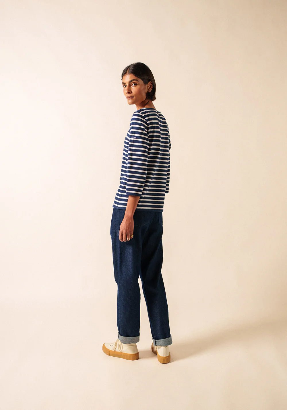 Saint James Dames - Galathee | Bretonse Streep Shirt met 3/4 Mouw - Colorie the Hague