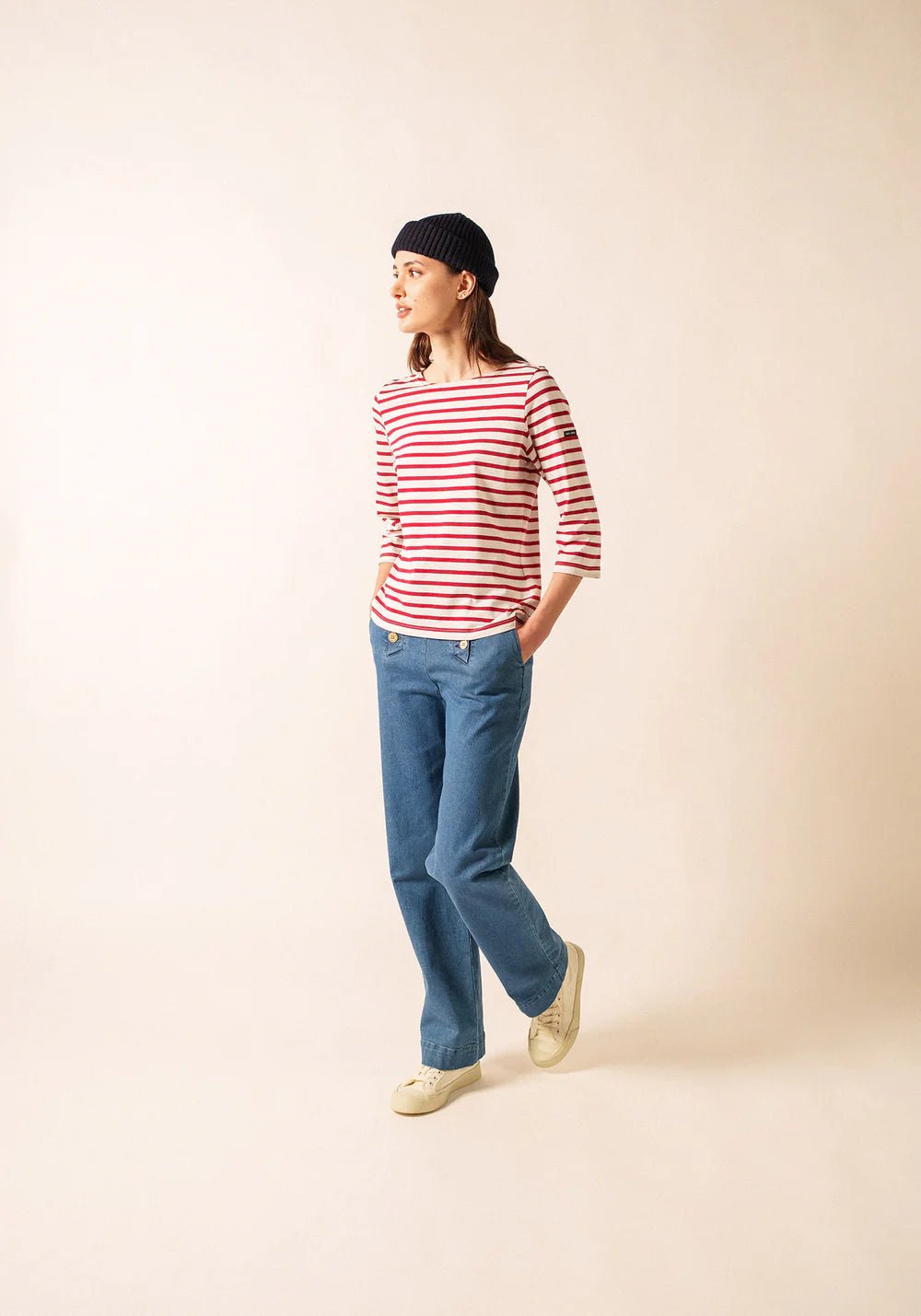 Saint James Dames - Galathee | Bretonse Streep Shirt met 3/4 Mouw - Colorie the Hague