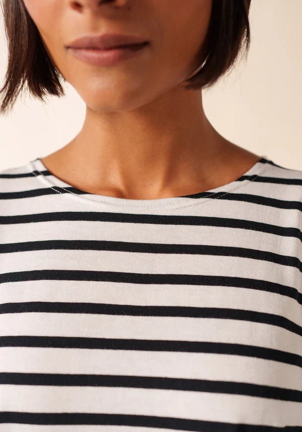 Saint James Dames - Galathee | Bretonse Streep Shirt met 3/4 Mouw - Colorie the Hague