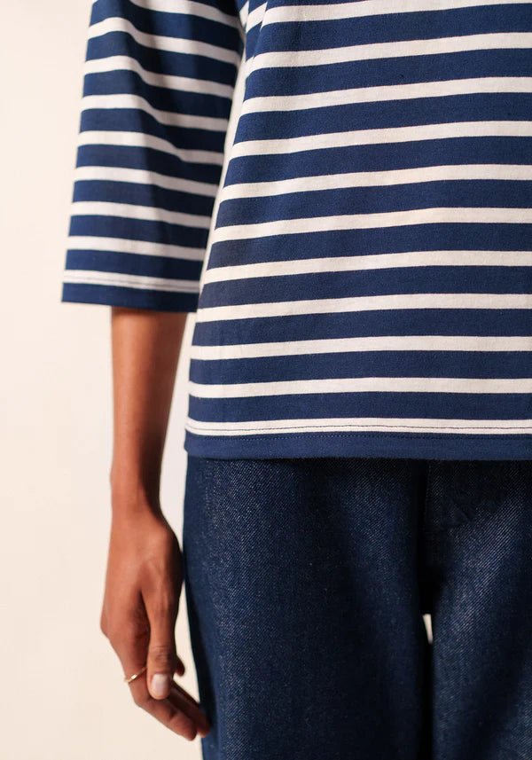 Saint James Dames - Galathee | Bretonse Streep Shirt met 3/4 Mouw - Colorie the Hague