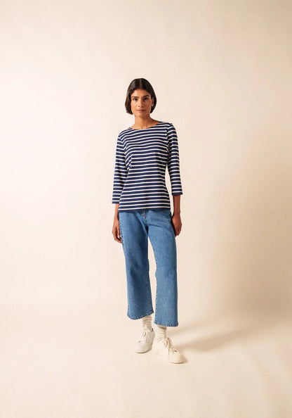 Saint James Dames - Galathee | Bretonse Streep Shirt met 3/4 Mouw - Colorie the Hague