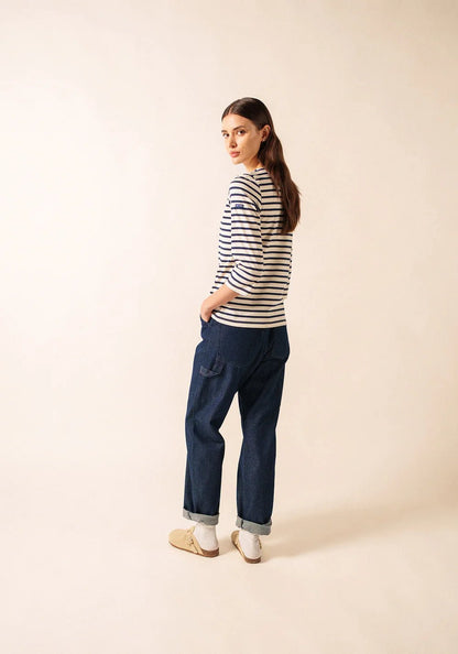 Saint James Dames - Galathee | Bretonse Streep Shirt met 3/4 Mouw - Colorie the Hague