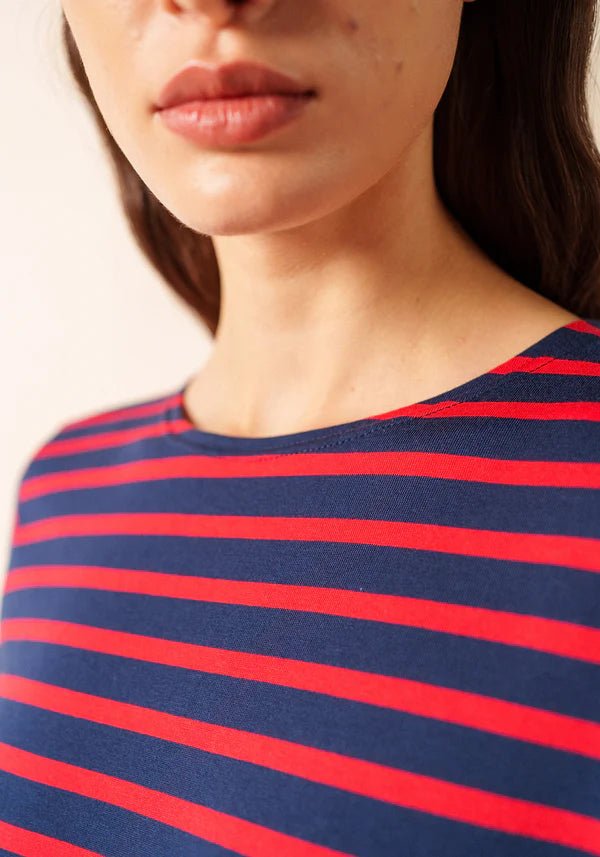 Saint James Dames - Galathee | Bretonse Streep Shirt met 3/4 Mouw - Colorie the Hague