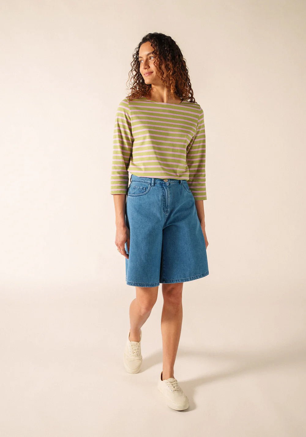 Saint James Dames - Galathee | Bretonse Streep Shirt met 3/4 Mouw - Colorie the Hague
