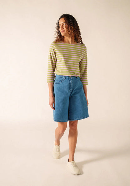 Saint James Dames - Galathee | Bretonse Streep Shirt met 3/4 Mouw - Colorie the Hague