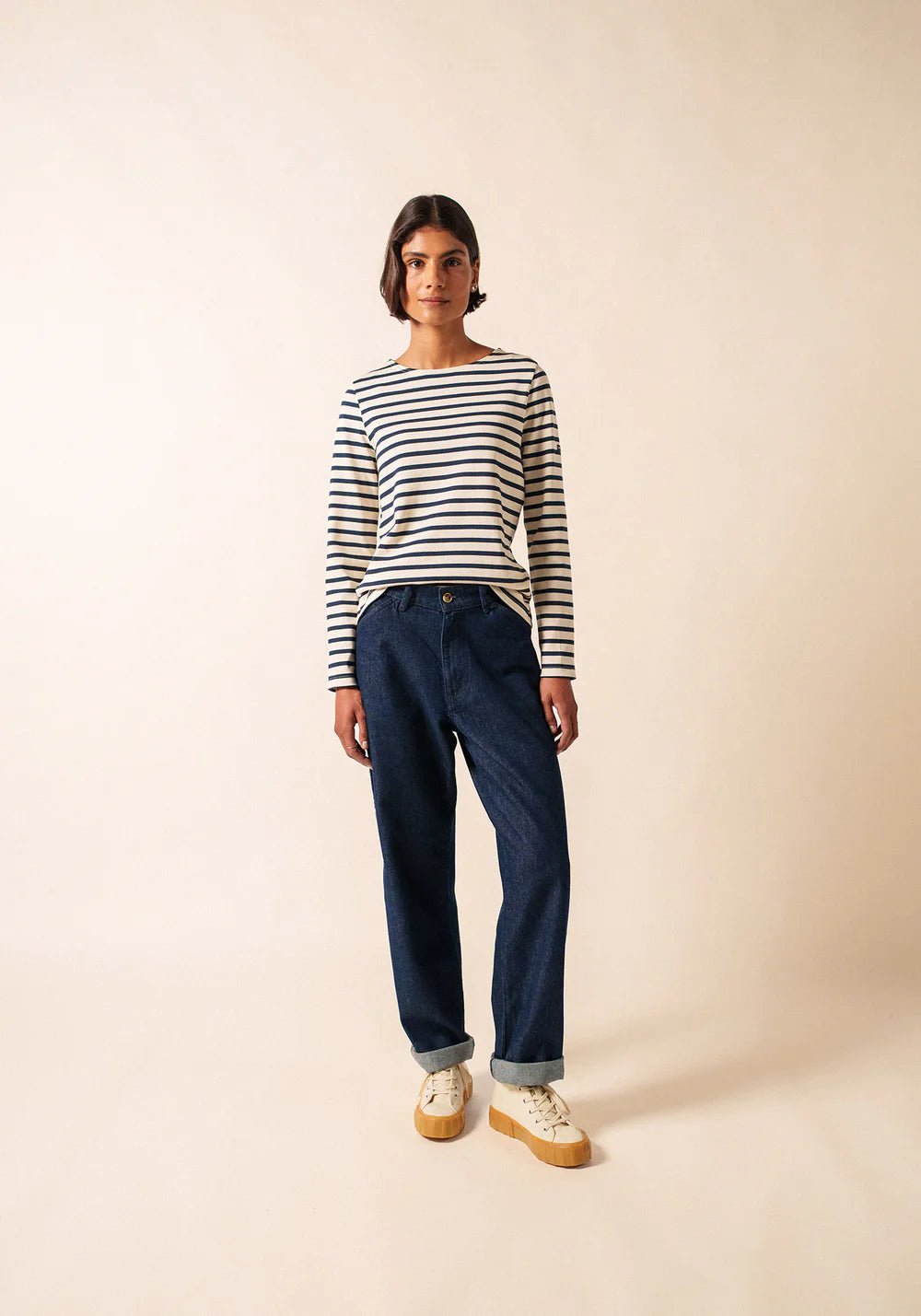 Saint James Dames - Meridame | Bretonse Streep Shirt van Stevig Katoen - Colorie the Hague