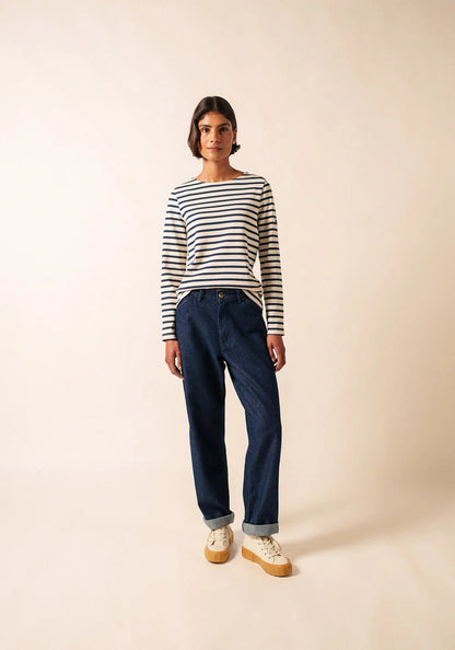 Saint James Dames - Meridame | Bretonse Streep Shirt van Stevig Katoen - Colorie the Hague