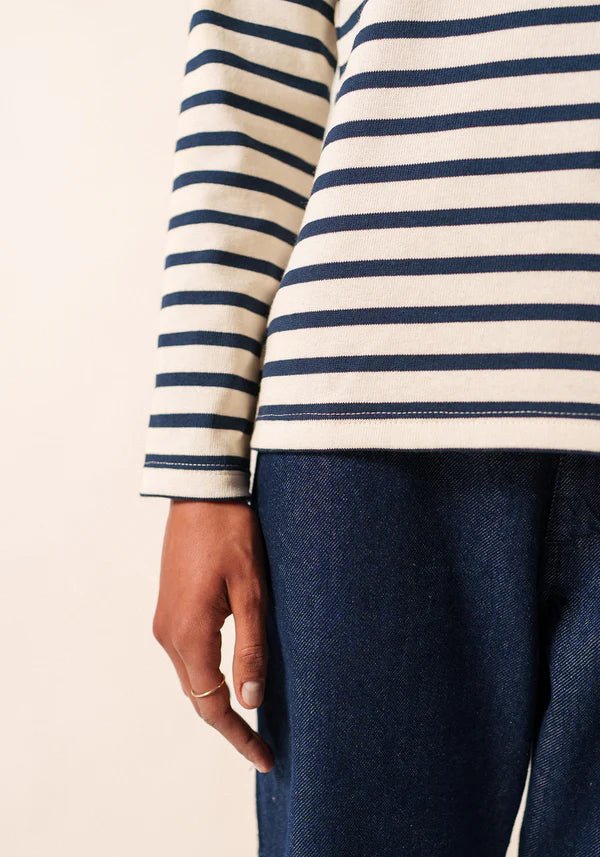 Saint James Dames - Meridame | Bretonse Streep Shirt van Stevig Katoen - Colorie the Hague