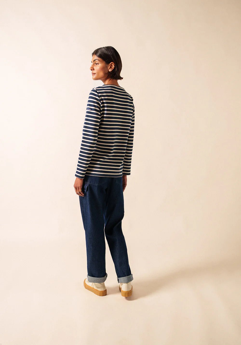 Saint James Dames - Meridame | Bretonse Streep Shirt van Stevig Katoen - Colorie the Hague