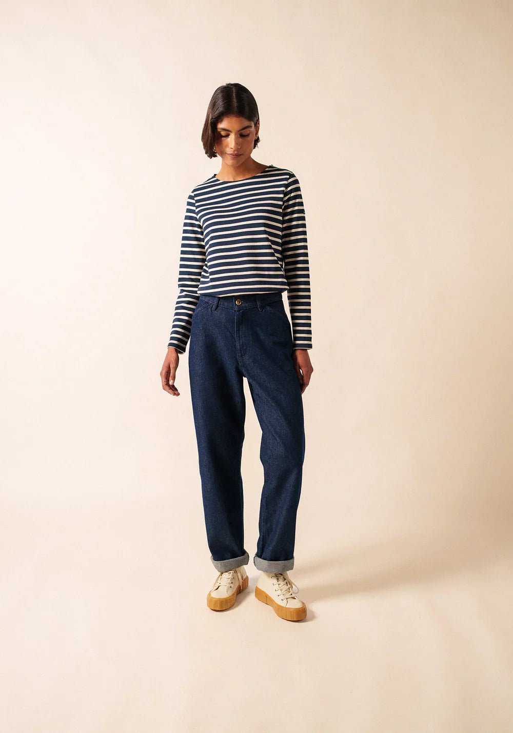 Saint James Dames - Meridame | Bretonse Streep Shirt van Stevig Katoen - Colorie the Hague