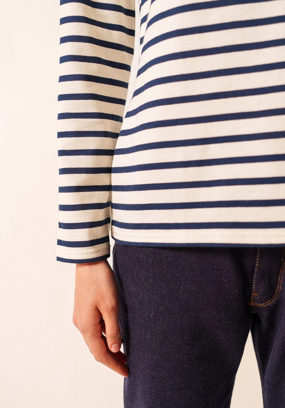 Saint James Dames - Minquidame | Bretonse Streep Shirt met Lange Mouw - Colorie the Hague