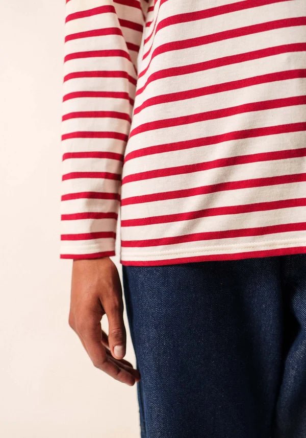 Saint James Dames - Minquidame | Bretonse Streep Shirt met Lange Mouw - Colorie the Hague