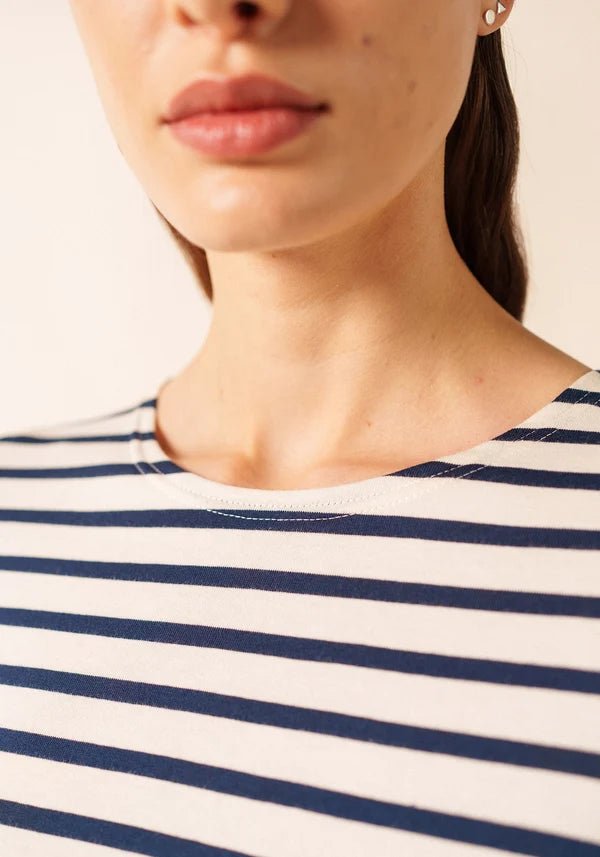 Saint James Dames - Minquidame | Bretonse Streep Shirt met Lange Mouw - Colorie the Hague