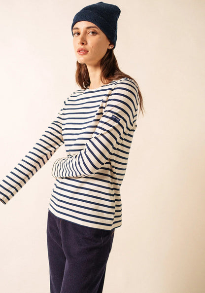 Saint James Dames - Minquidame | Bretonse Streep Shirt met Lange Mouw - Colorie the Hague