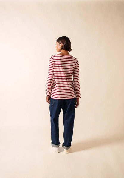 Saint James Dames - Minquidame | Bretonse Streep Shirt met Lange Mouw - Colorie the Hague