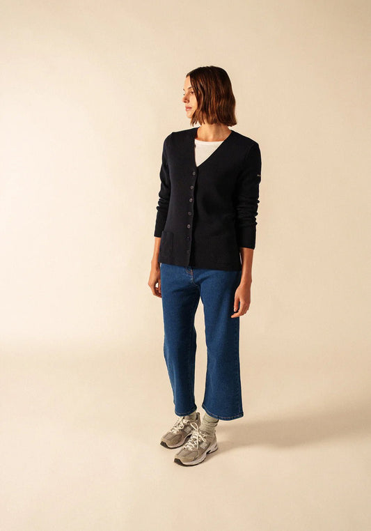 Saint James Dames | V Hals Vest | Blainville - Colorie the Hague