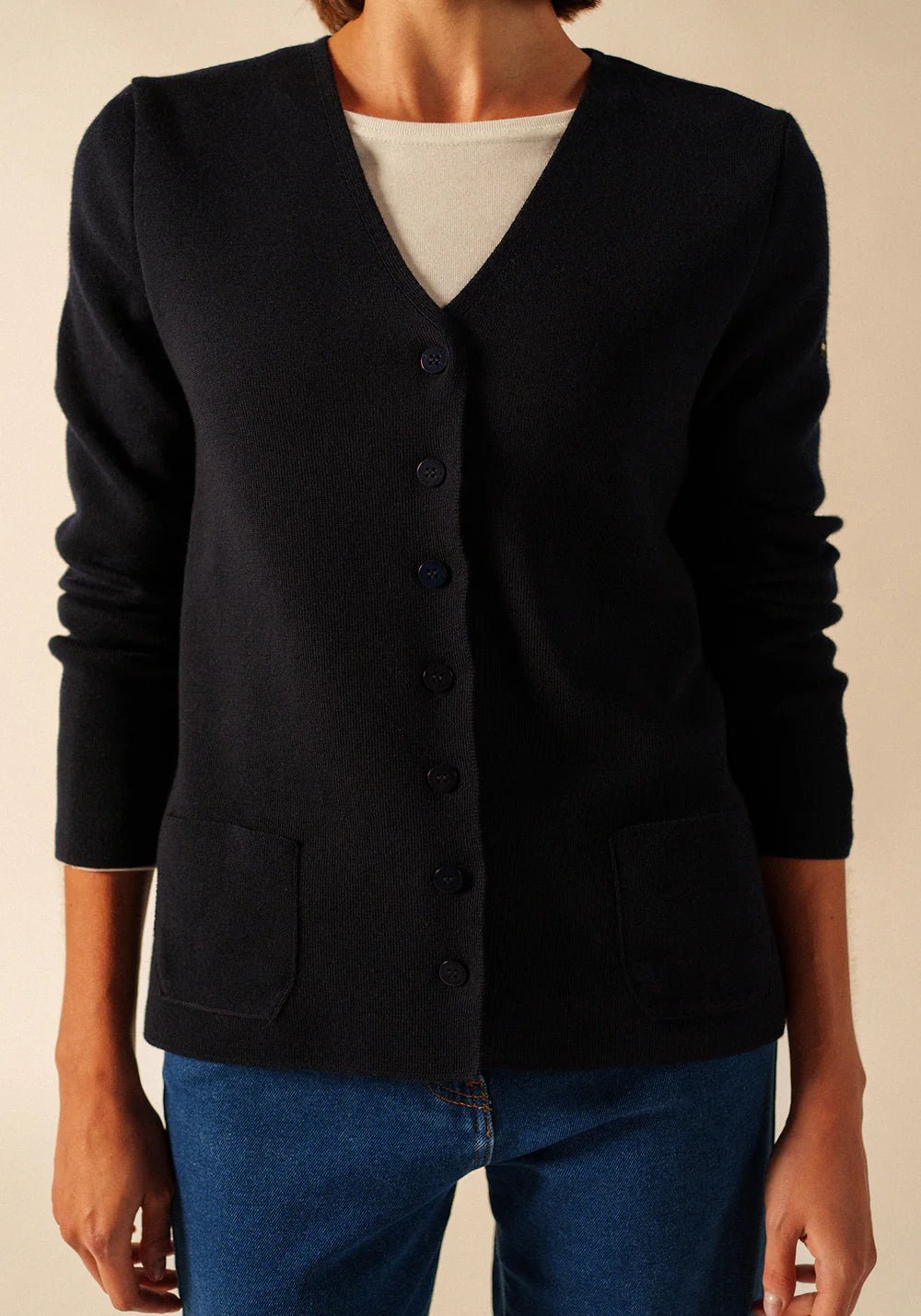Saint James Dames | V Hals Vest | Blainville - Colorie the Hague