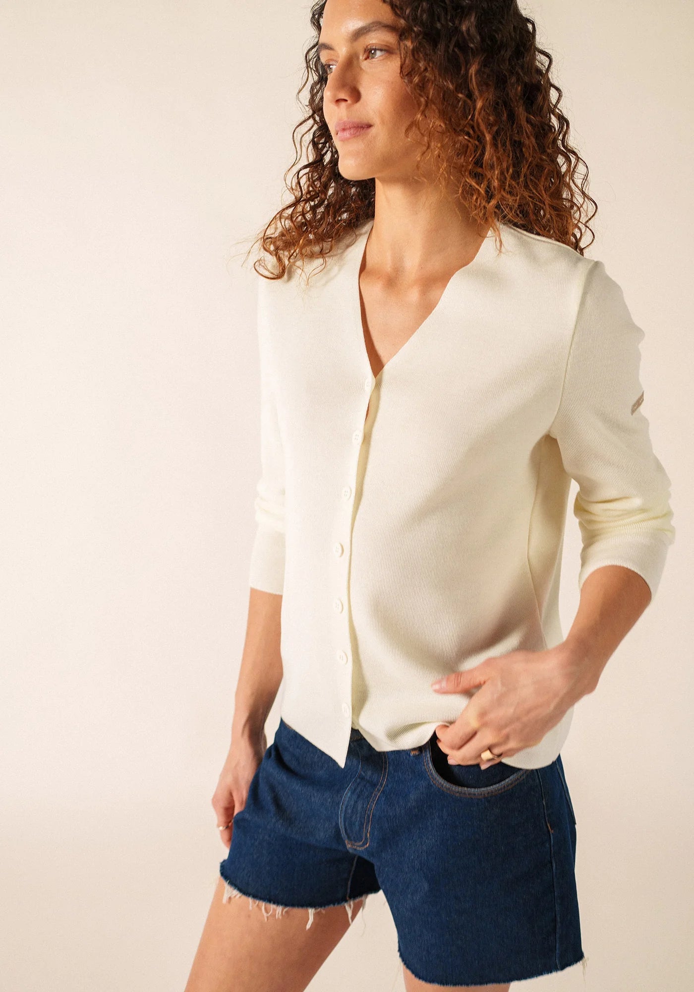 Saint James Dames | V Hals Vest | Brevands - Colorie the Hague