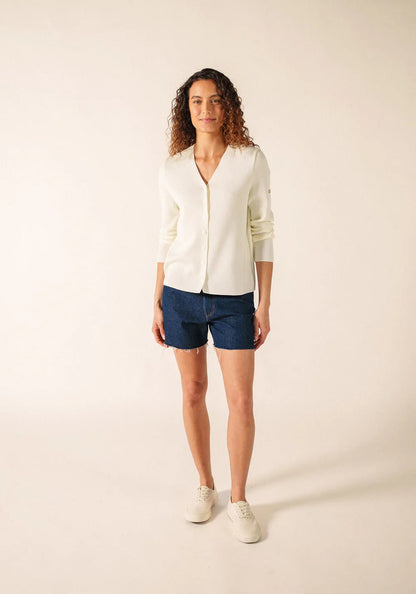 Saint James Dames | V Hals Vest | Brevands - Colorie the Hague