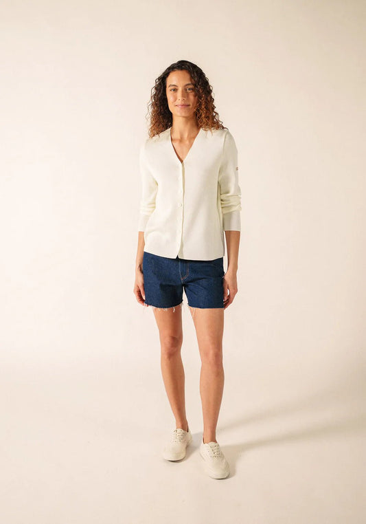 Saint James Dames | V Hals Vest | Brevands - Colorie the Hague