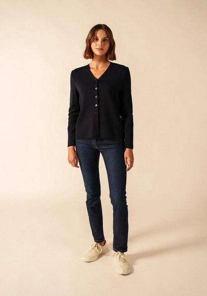 Saint James Dames | V Hals Vest | Brevands - Colorie the Hague