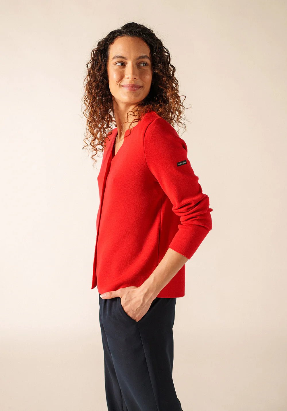 Saint James Dames | V Hals Vest | Brevands - Colorie the Hague