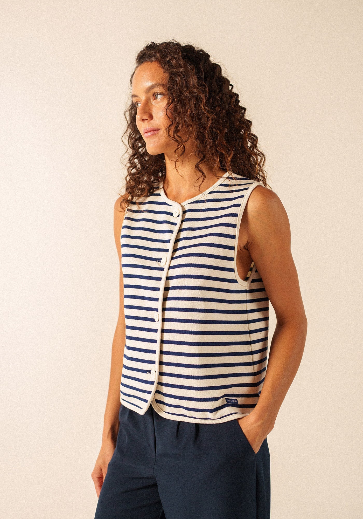 Saint James | Gouville | Ecru Marine - Colorie the Hague