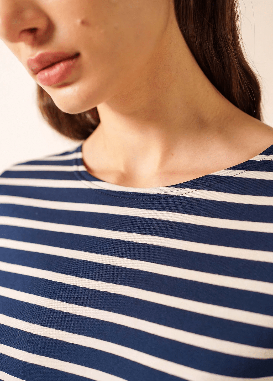 Saint James Minquidame | Bretonse Streep Shirt met Lange Mouw - Colorie the Hague