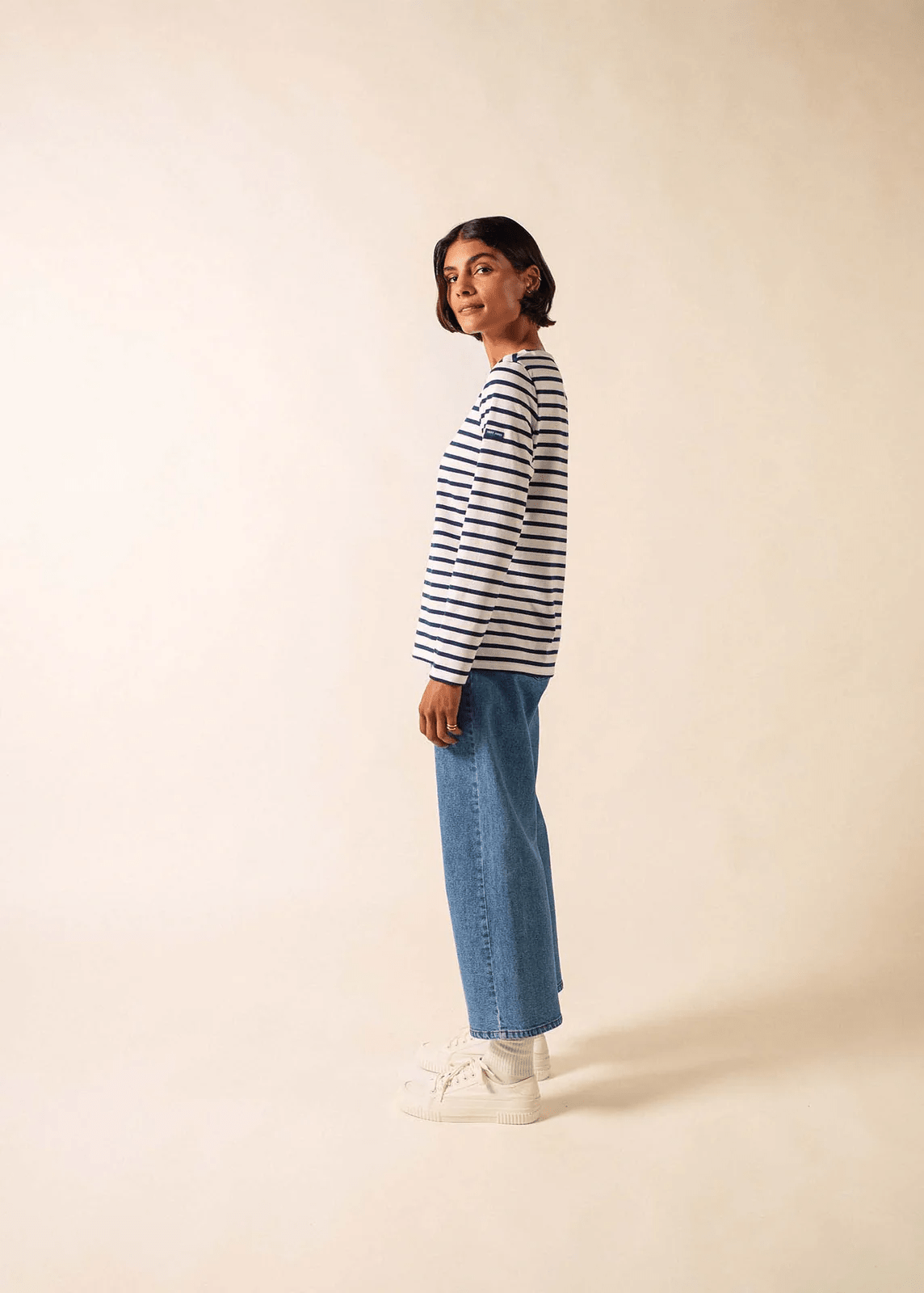 Saint James Minquidame | Bretonse Streep Shirt met Lange Mouw - Colorie the Hague