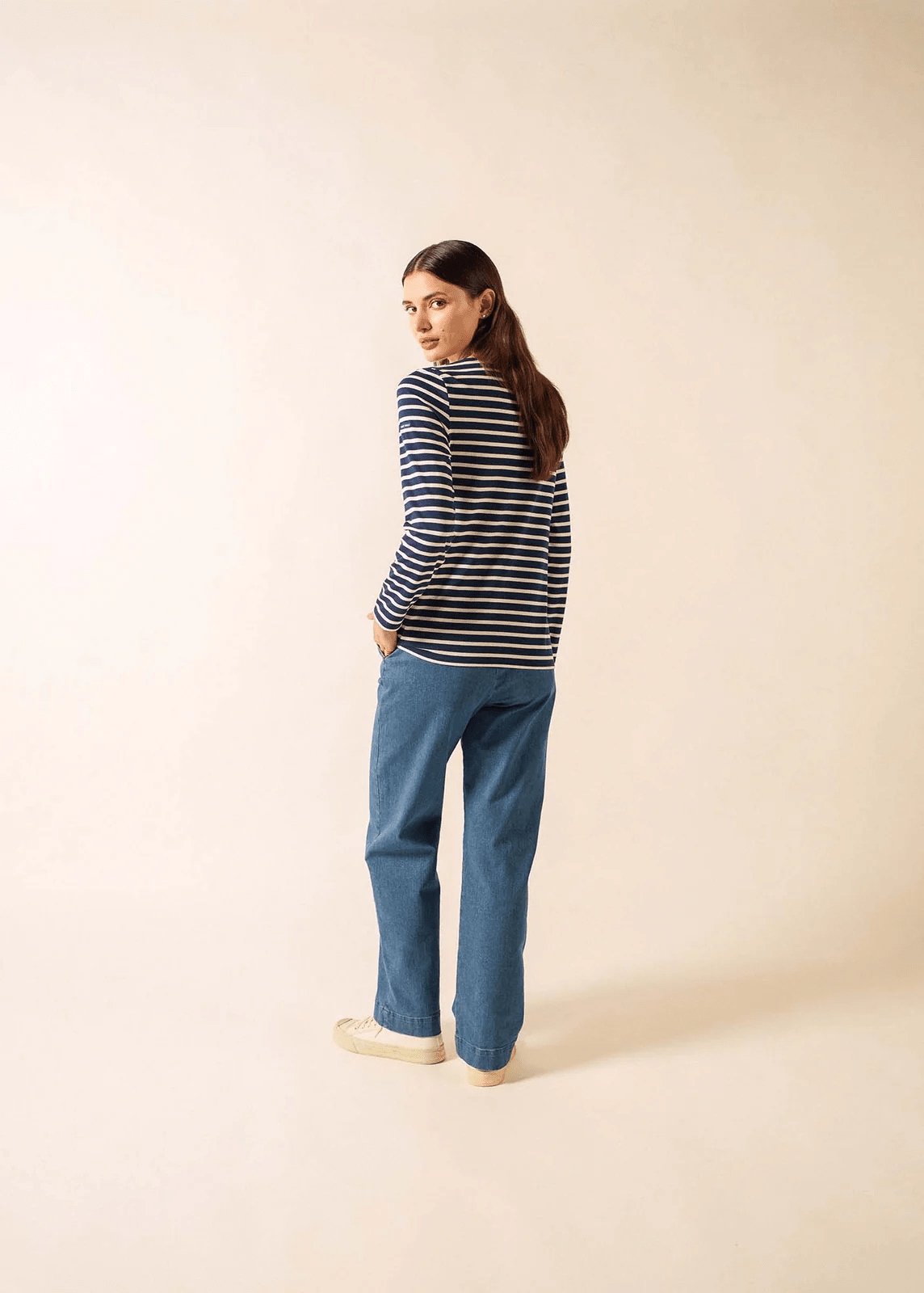 Saint James Minquidame | Bretonse Streep Shirt met Lange Mouw - Colorie the Hague