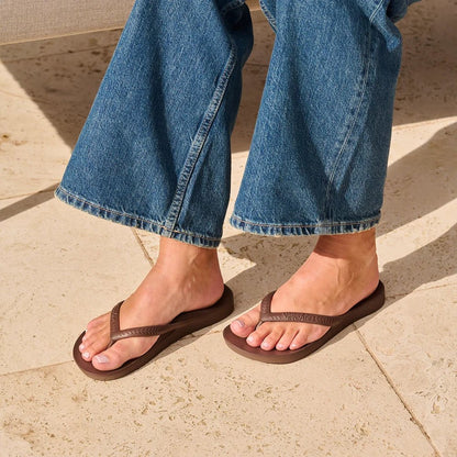 Slippers Met Voetbed | Brown - Colorie the Hague