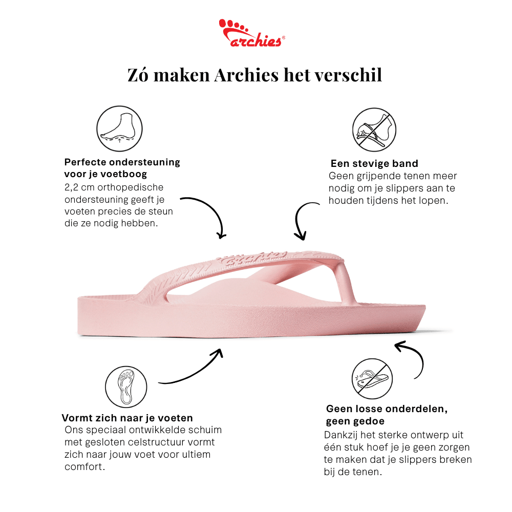 Slippers Met Voetbed | Roze Met Steentje - Colorie the Hague