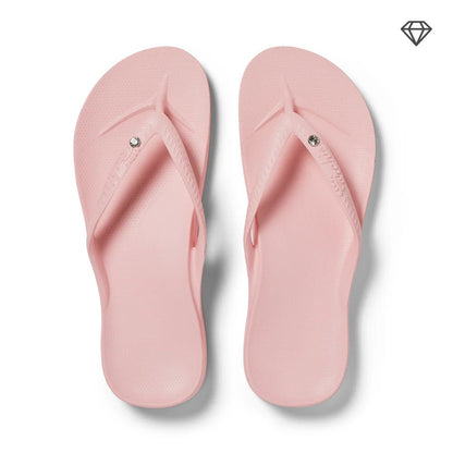 Slippers Met Voetbed | Roze Met Steentje - Colorie the Hague