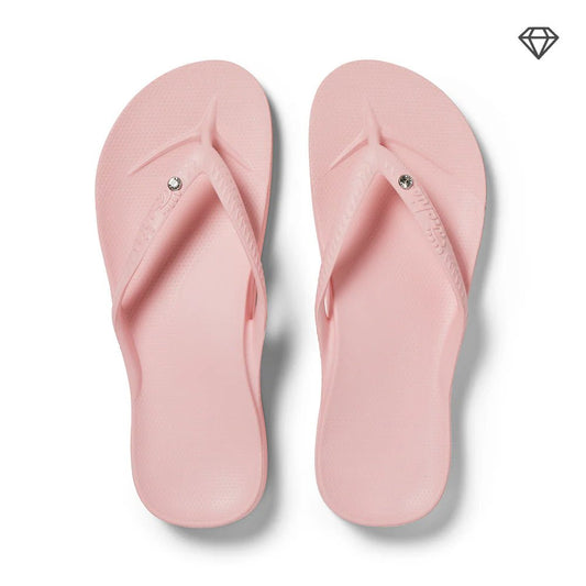 Slippers Met Voetbed | Roze Met Steentje - Colorie the Hague