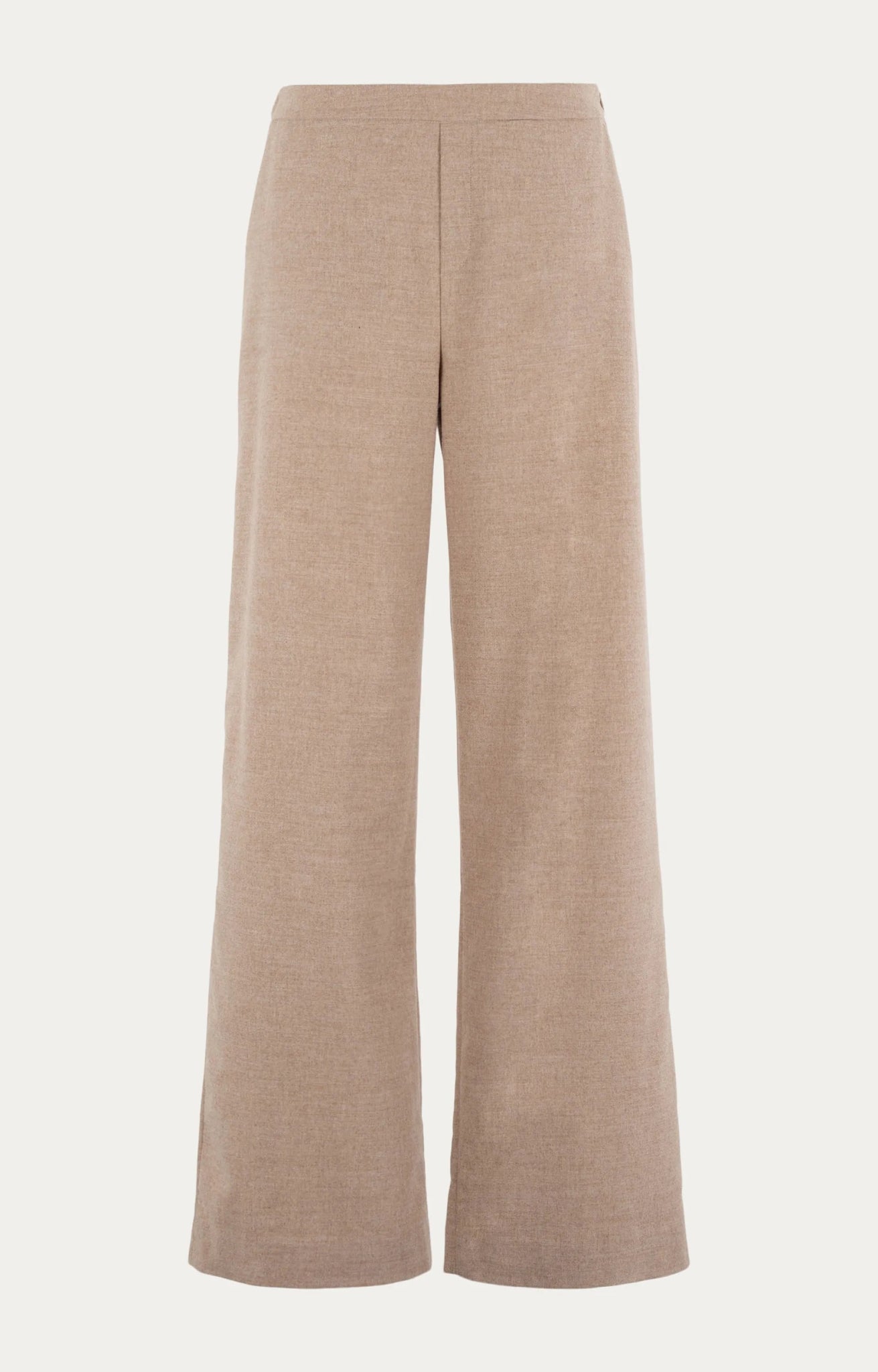 Wide Leg Broek | Butterfly | Sand Solid - Colorie the Hague
