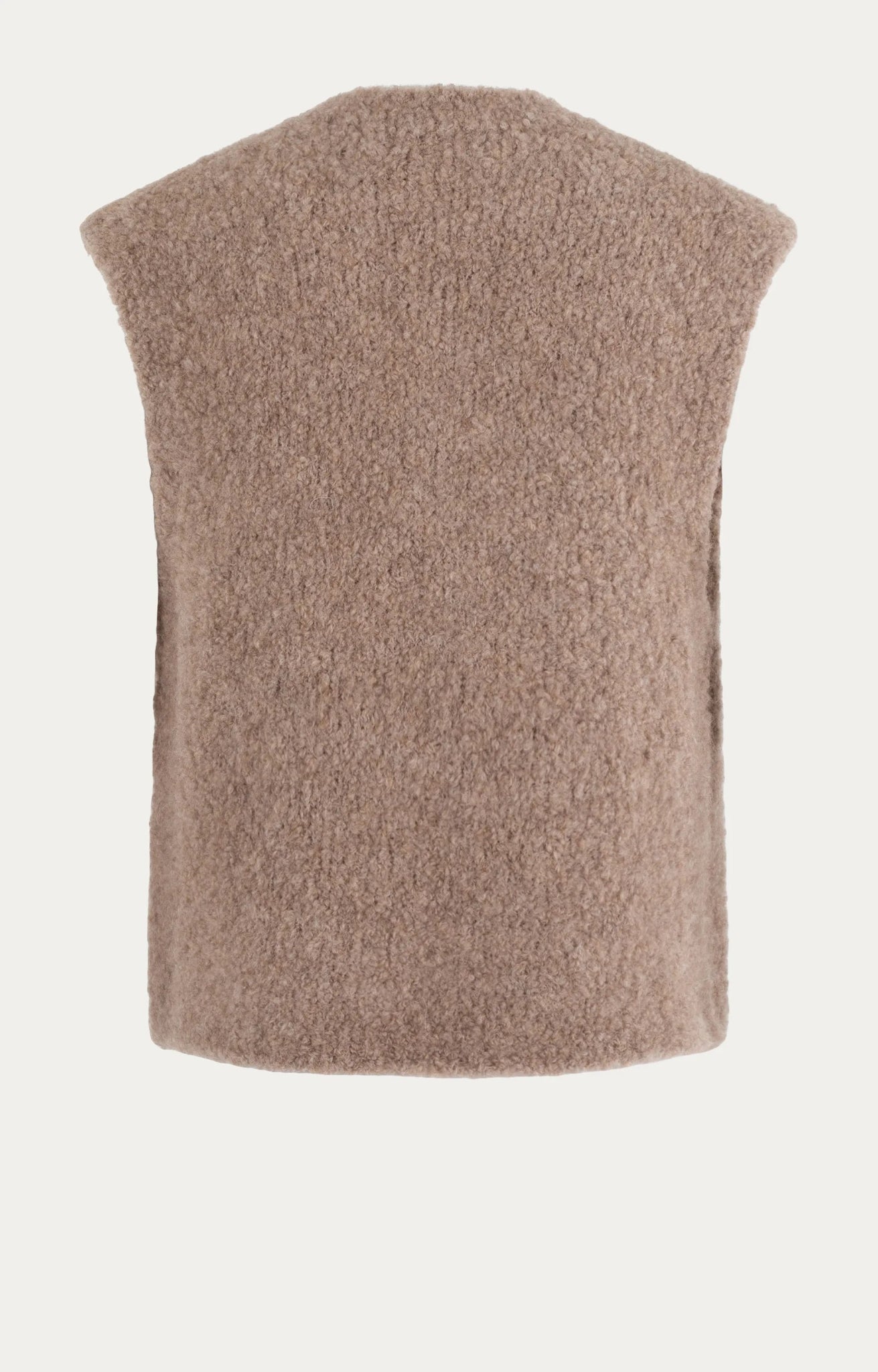 Wollen Gilet | Arisbe | Sand Solid - Colorie the Hague