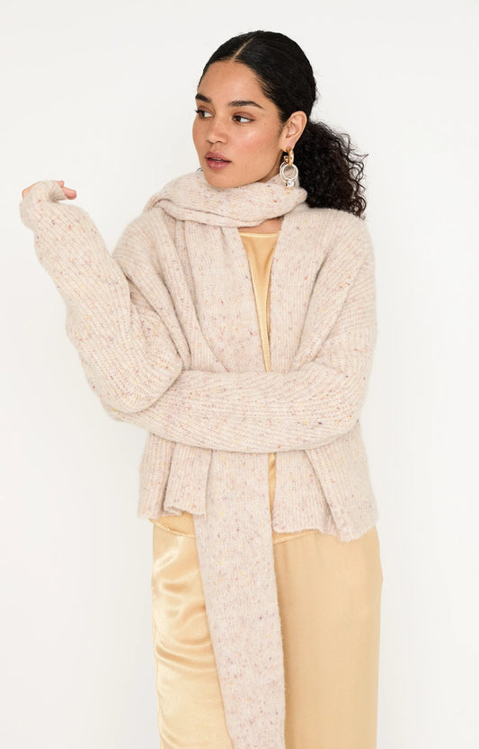 Wollen Shawl | Milo | Cream Solid - Colorie the Hague