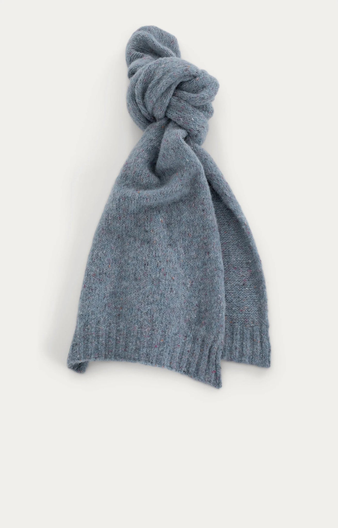 Wollen Shawl | Milo | Misty Blue Solid - Colorie the Hague