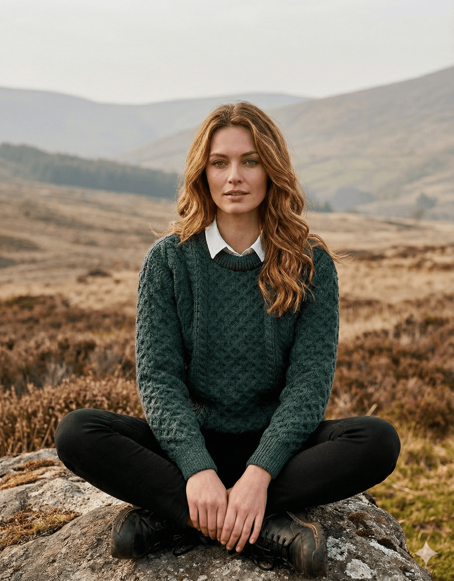 Wollen Trui | Crew Neck | Moss - Colorie the Hague