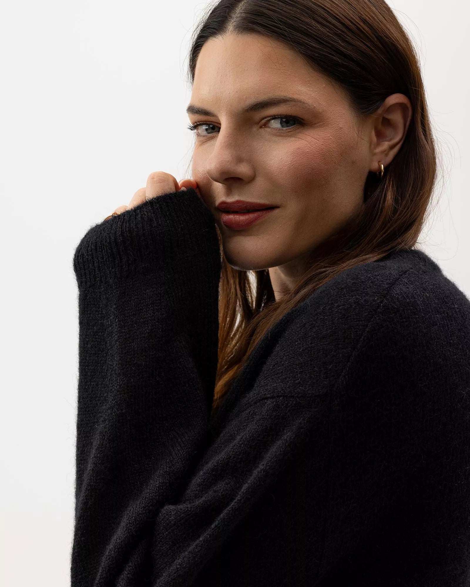 Wollen Trui | Elizabeth Crew | Black - Colorie the Hague