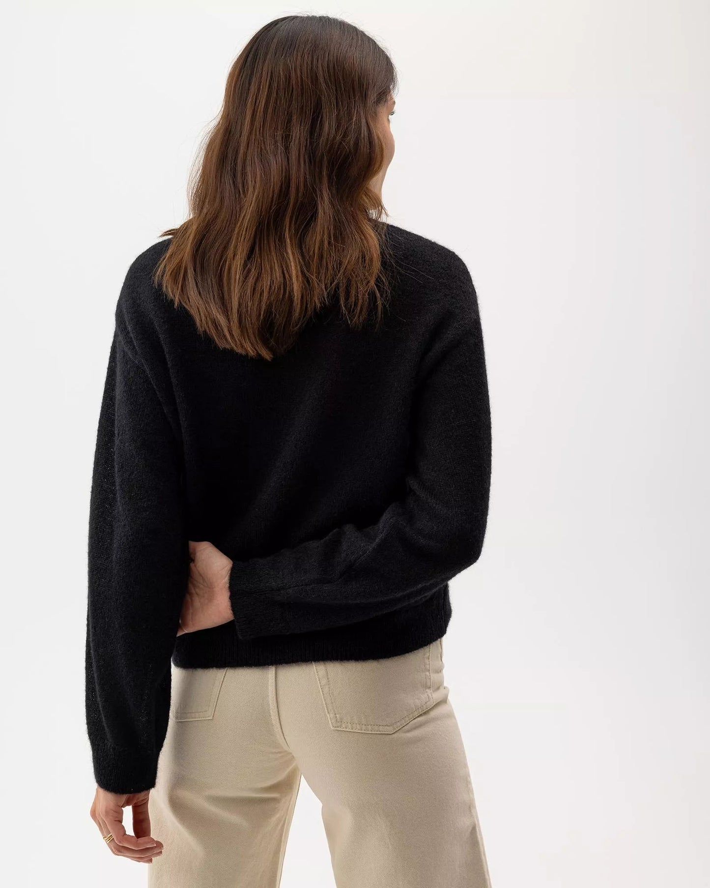 Wollen Trui | Elizabeth Crew | Black - Colorie the Hague