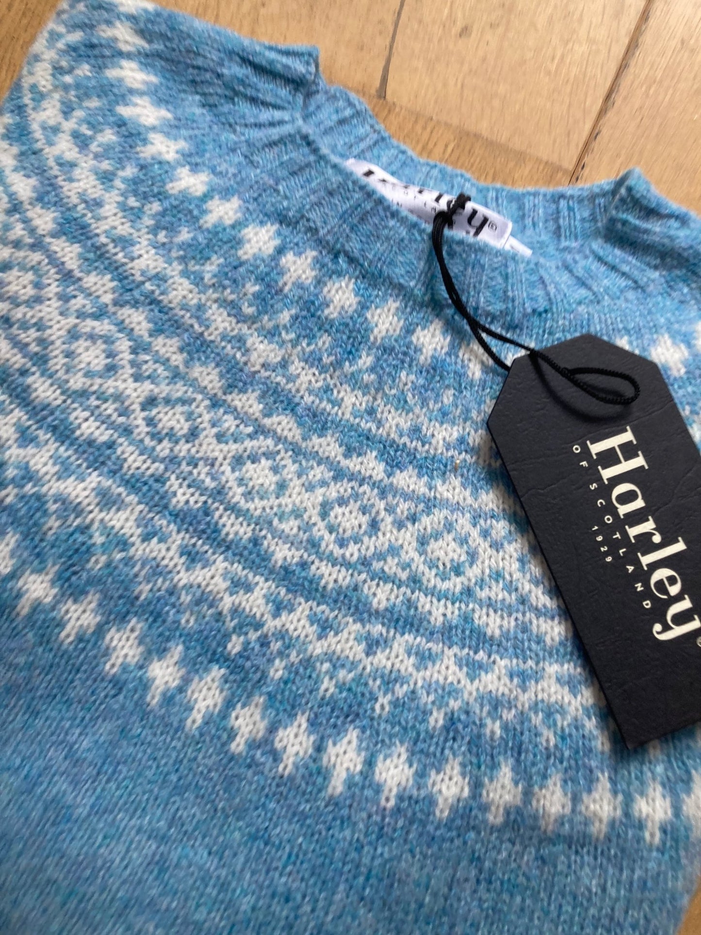 Wollen Trui Fairisle | Lamswol | Duckegg - Colorie the Hague